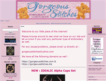 Tablet Screenshot of gorgeousstitches.biz